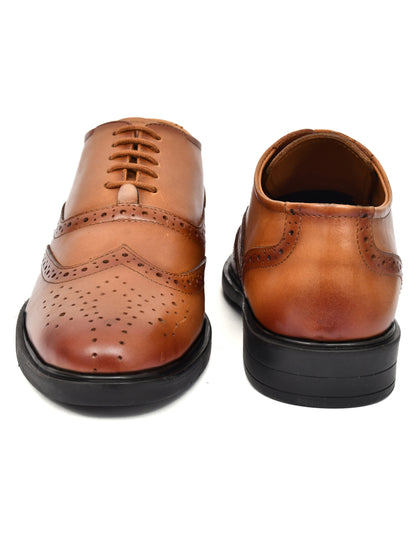 EZRO Men's Genuine Leather Business Oxford Shoes