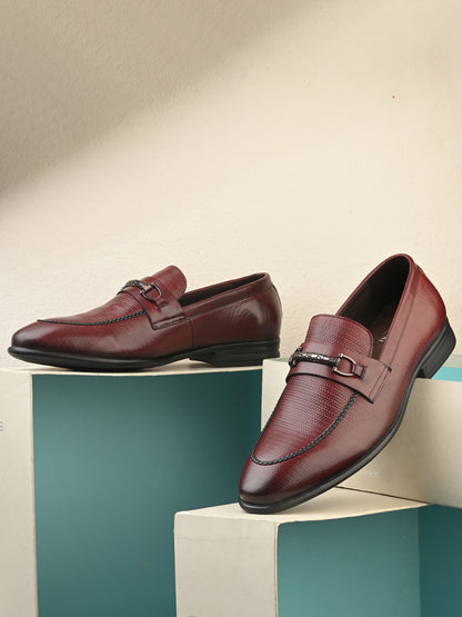 EZRO Men's Premium Wine Moccasins | Comfortable Slip-On Casual Driving & Everyday Shoes