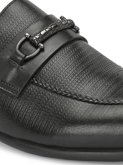 EZRO Men's Premium Black Loafers | Comfortable Slip-On Casual, Office & Party Shoes for Men