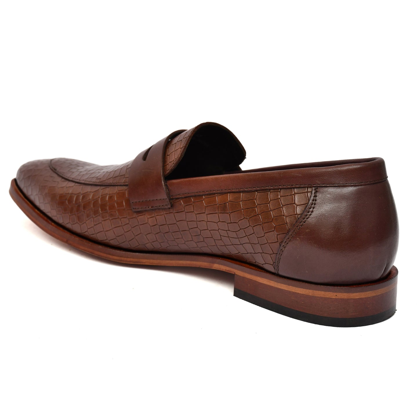 EZRO Men's Brown Loafers | Premium Slip-On Casual & Formal Shoes for Everyday Comfort