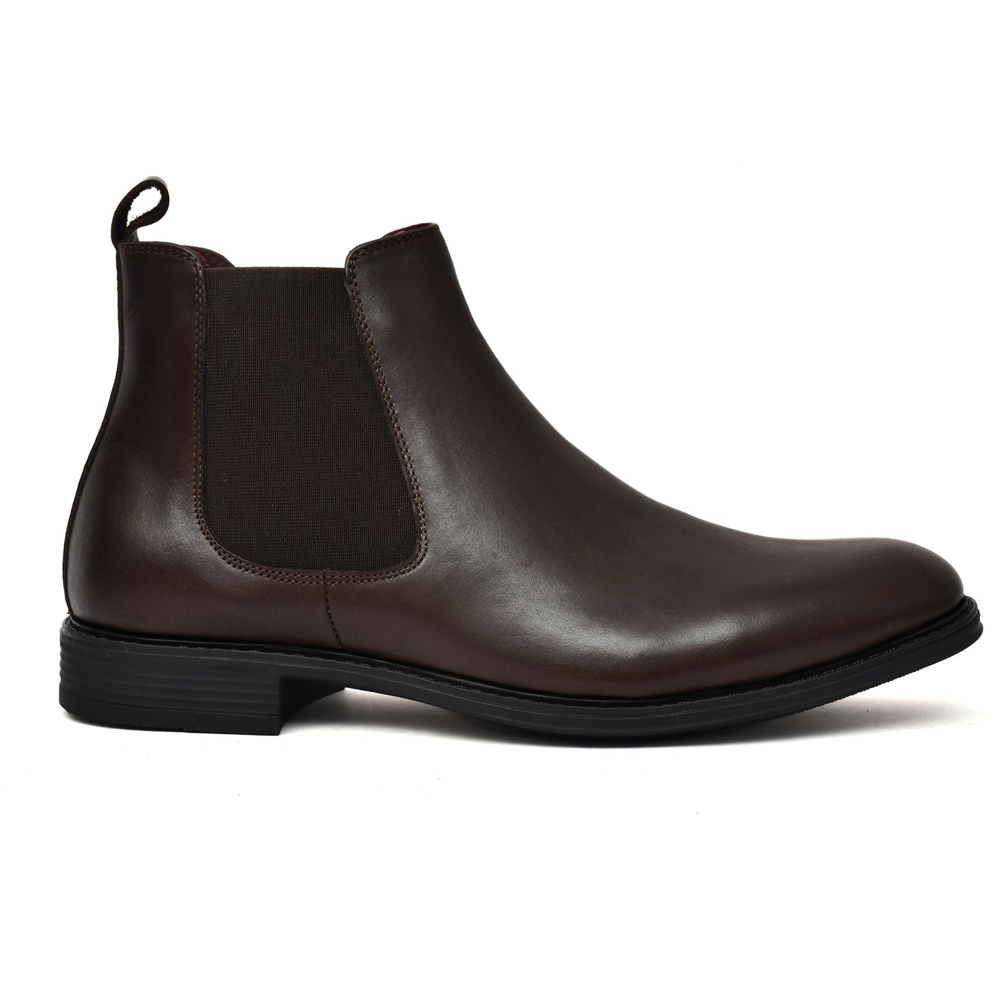 EZRO Men's Brown Chelsea Boots | Premium Leather Slip-On Ankle Boots for Formal, Office & Casual Wear