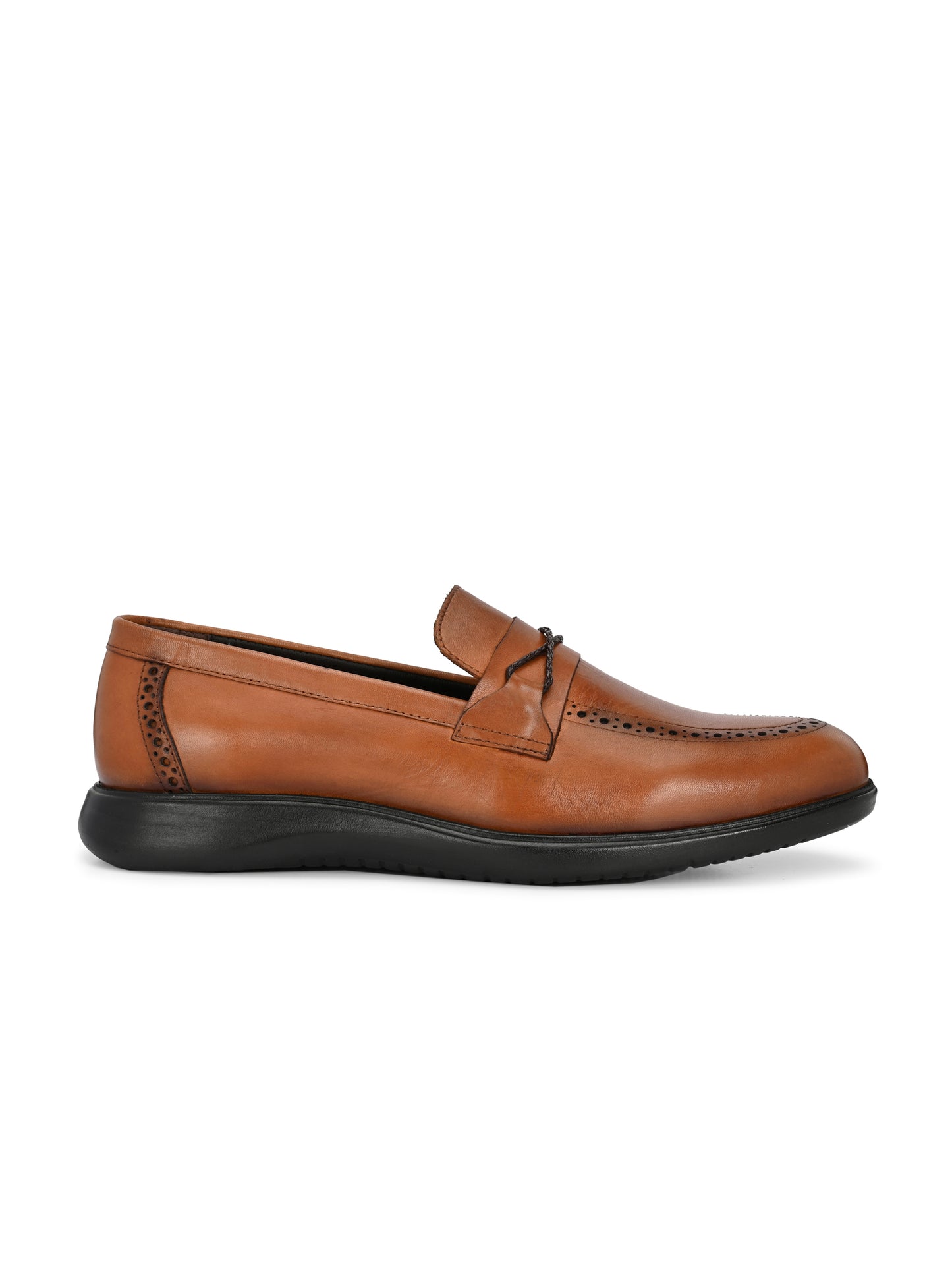 EZRO Men's Premium Tan Loafers | Classic Slip-On Formal & Casual Shoes | Comfortable Everyday Wear