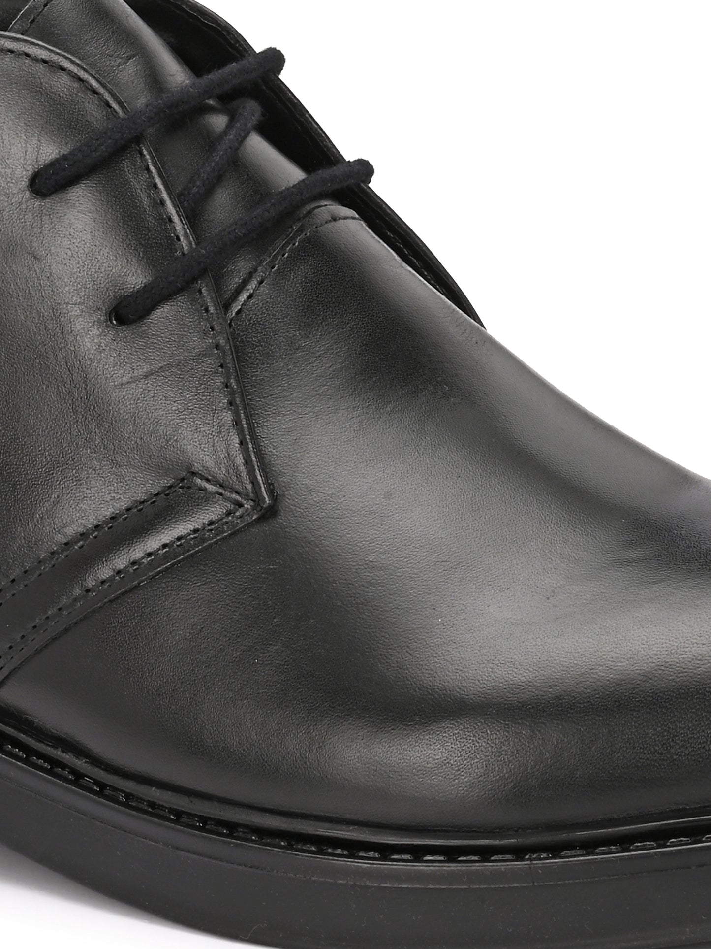 EZRO Men's Black Ankle Boots | Premium Lace-Up Formal & Casual Leather Boots for Office, Travel & Everyday Wear