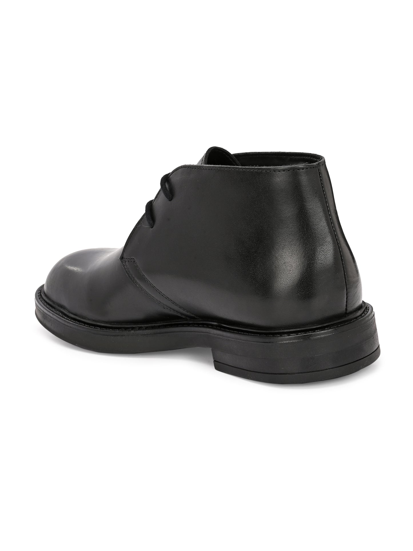 EZRO Men's Black Ankle Boots | Premium Lace-Up Formal & Casual Leather Boots for Office, Travel & Everyday Wear